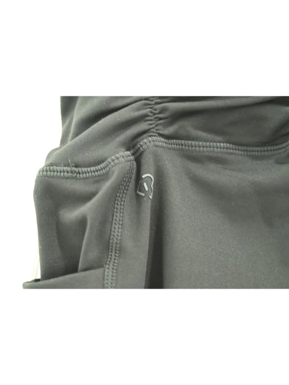 NWT Blogilates Ruched Waist Leggings Sz XS Black High Waisted Side Pockets